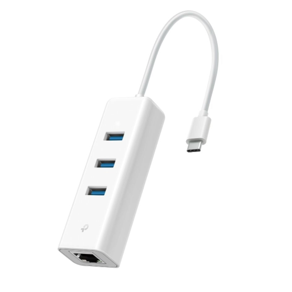 TP-Link UE330C USB 3.0 Type-C to Gigabit Ethernet Network Adapter with 3-Port USB 3.0 Type-A Hub - Image 3