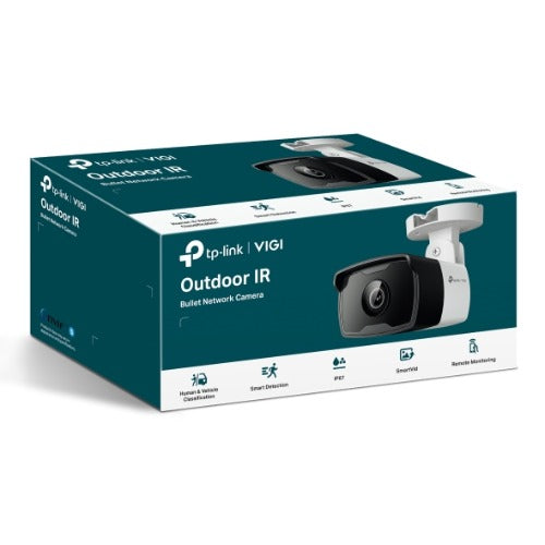 TP-Link VIGI 4MP C340I(4mm) Outdoor IR Bullet Network Camera, 4mm Lens, Smart Detection, 3YW - Image 1