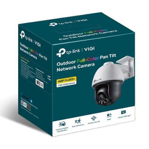 TP-Link VIGI 4MP C540(4mm) Outdoor Full-Colour Pan Tilt Network Camera, 4mm Lens, Smart Detection, 3YW - Image 3