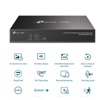 TP-Link VIGI NVR1004H-4P 4 Channel PoE+ Network Video Recorder, 24/7 Continuous Recording, 4K HDMI Video Output & 16MP Decoding (HDD Not Included) - Image 3