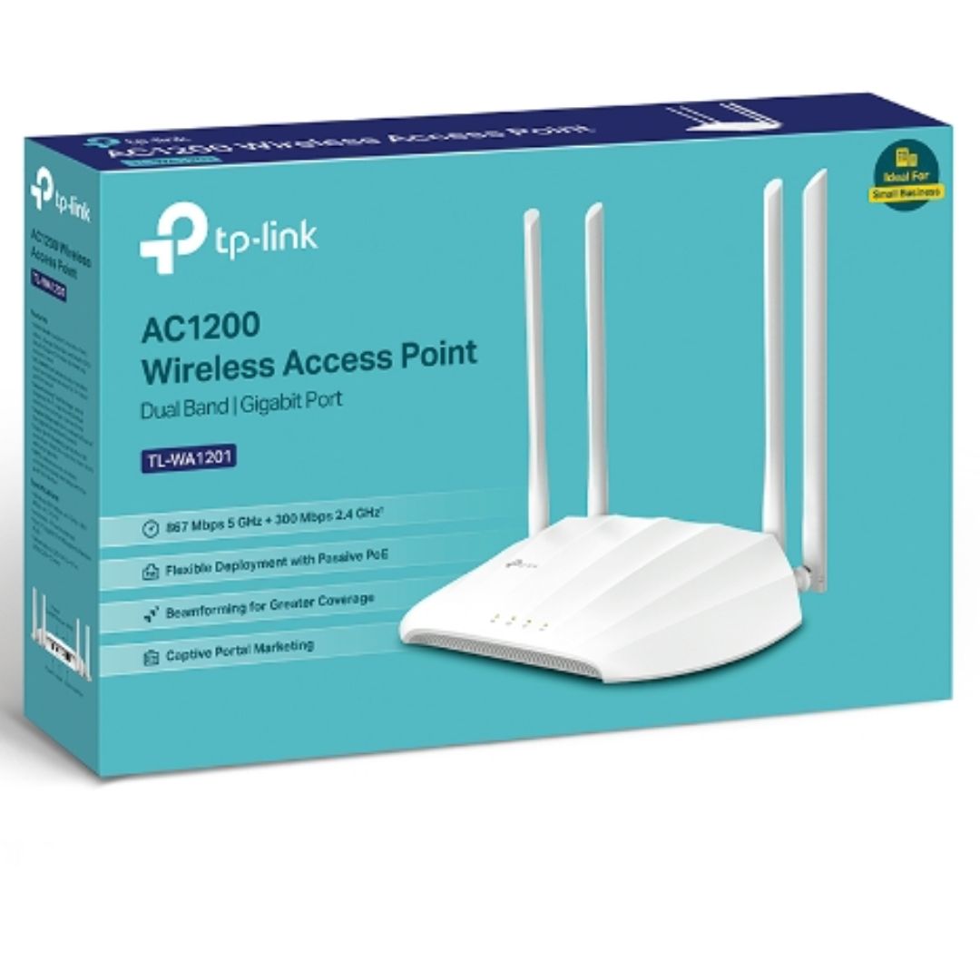 TP-Link TL-WA1201 AC1200 Wireless Access Point, AC1200 Dual-Band Wi-Fi, Passive POE, Multiple Modes, MU-MIMO, Boosted Coverage, Captive Portal - Image 4