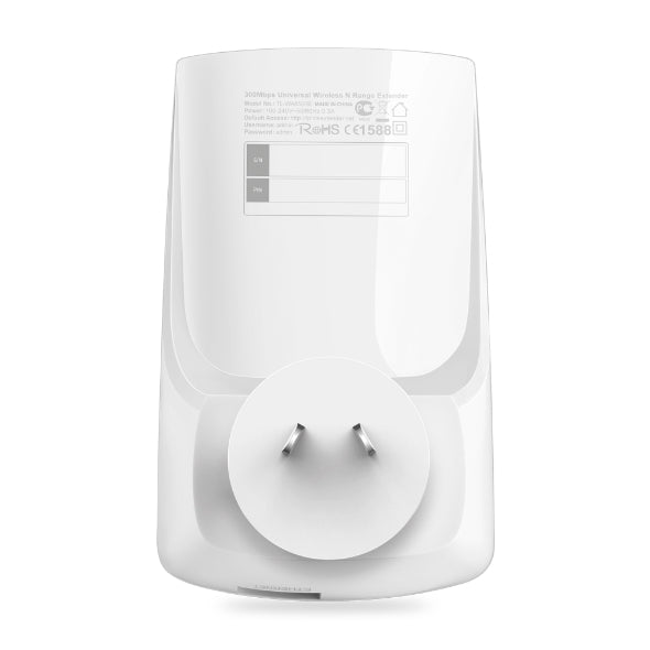 TP-Link TL-WA850RE N300 WiFi Range Extender 2.4GHz (300Mbps) 1x100Mbps LAN 802.11bgn 2x OnBoard antennas Mini size wall-mounted (~TL-WA855RE) - Image 3