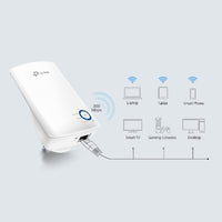 TP-Link TL-WA850RE N300 WiFi Range Extender 2.4GHz (300Mbps) 1x100Mbps LAN 802.11bgn 2x OnBoard antennas Mini size wall-mounted (~TL-WA855RE) - Image 4