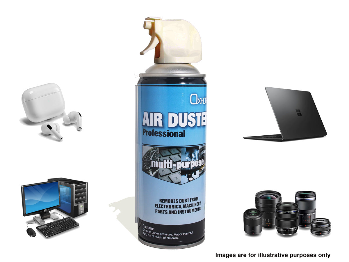 8Ware Air Duster Compressed Can Spray Safety High Pressure Dust Remove to Clean Keyboard Mainboard Video Card PC Laptop Camera Mobile Car 400ml 285g - Image 1