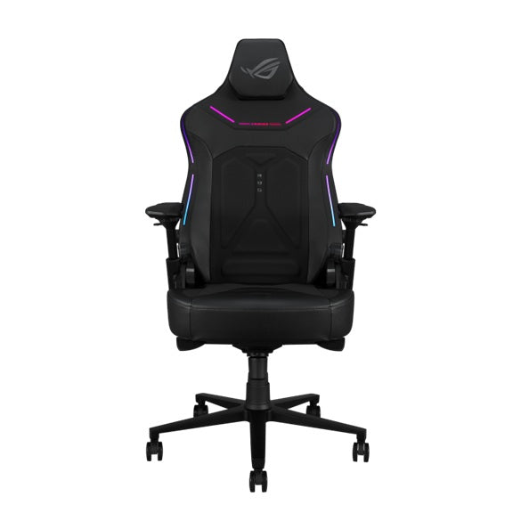 ASUS SL302 ROG Courser Gaming Chair - Black, Aura RGB, Dynamic Recline, 4D Armrests, Adjustable Lumbar Support, 90°–155° Recline, Magnetic Headrest - Image 5