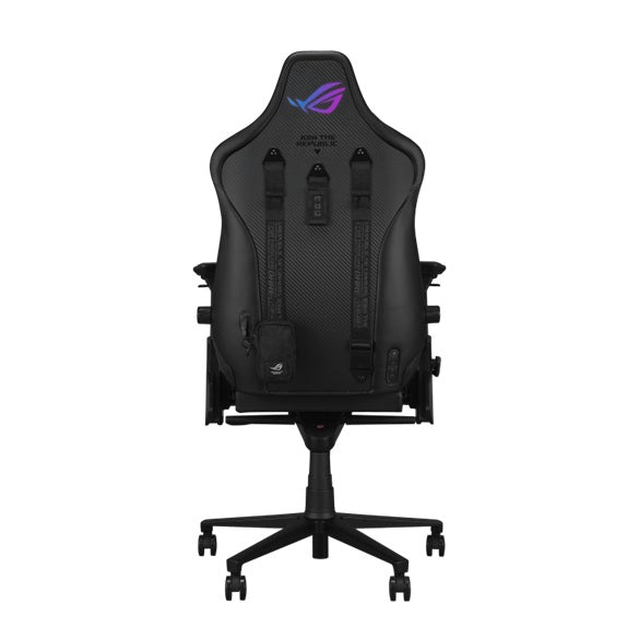 ASUS SL302 ROG Courser Gaming Chair - Black, Aura RGB, Dynamic Recline, 4D Armrests, Adjustable Lumbar Support, 90°–155° Recline, Magnetic Headrest - Image 4