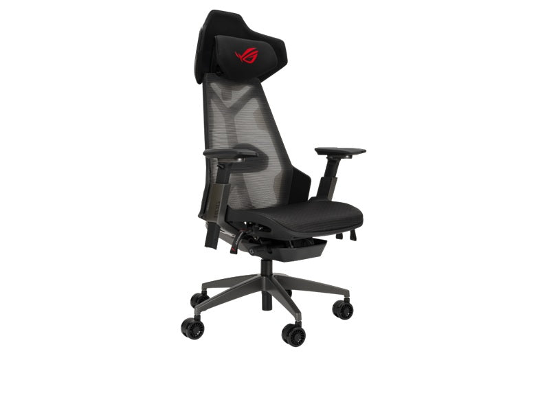 ASUS ROG Destrier Ergo Gaming Chair - Black, 150kg Load, 3D 360° Armrests, 90-135° Tilt, 7cm Lumbar, Aluminum Base, 75mm PU Casters, Class 4 Gas Lift - Image 2