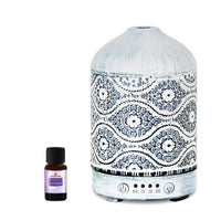 (LS) mbeat® activiva Metal Essential Oil and Aroma Diffuser-Vintage White -100ml Built-in 7 LED colour changing Auto stop misting Product - Image 5