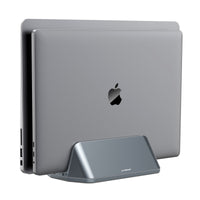 mbeat®  Stage S5 Adjustable Dual Bay Tablet, Laptop and MacBook Vertical Stand Declutter and Organise Dual Adjustable Bays Material: Aluminium alloy, - Image 5