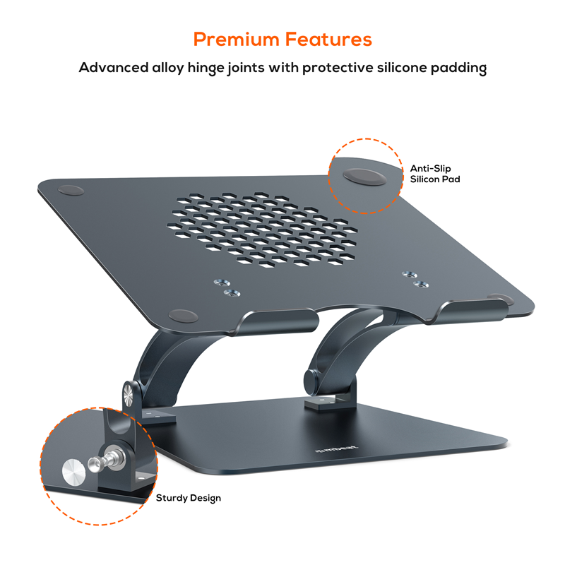 mbeat® Stage S6 Adjustable Elevated Laptop and MacBook Stand Elegant and Ergonomic Sleek and Durable Material: Aluminium Alloy - Image 3