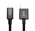 Oxhorn HDMI to Micro HDMI Cable 1.8m - 1.4v 19 (+1) pins A Male to D Male 34AWG, 100% copper wire, OD4.2mm RoHS - Image 1
