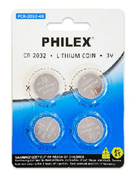 Sansai Lithium Button Coin Battery 3V -CR2032 -4 pack for Motherboard Danger of swallowing Keep batteries away from young children at all times - Image 2