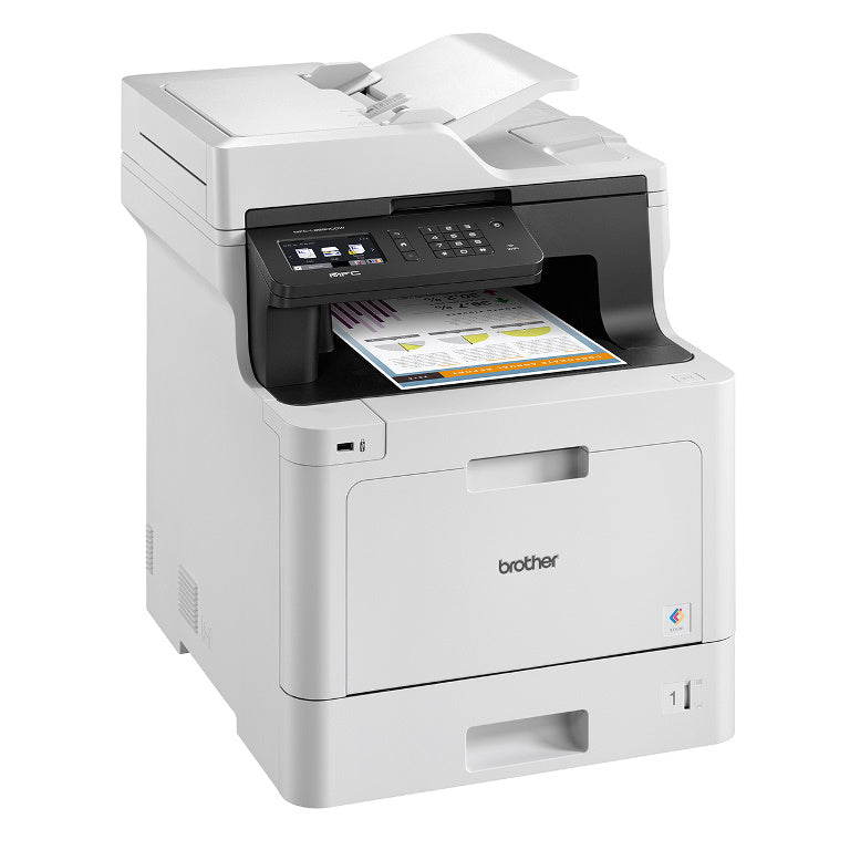 Brother MFC-L8690CDW Print Speed up to 31ppm(Mono&Colour) 2-sided (Duplex) Print USB & Wired & Wireless Network Interface 9.3cm Touch Screen UI - Image 3