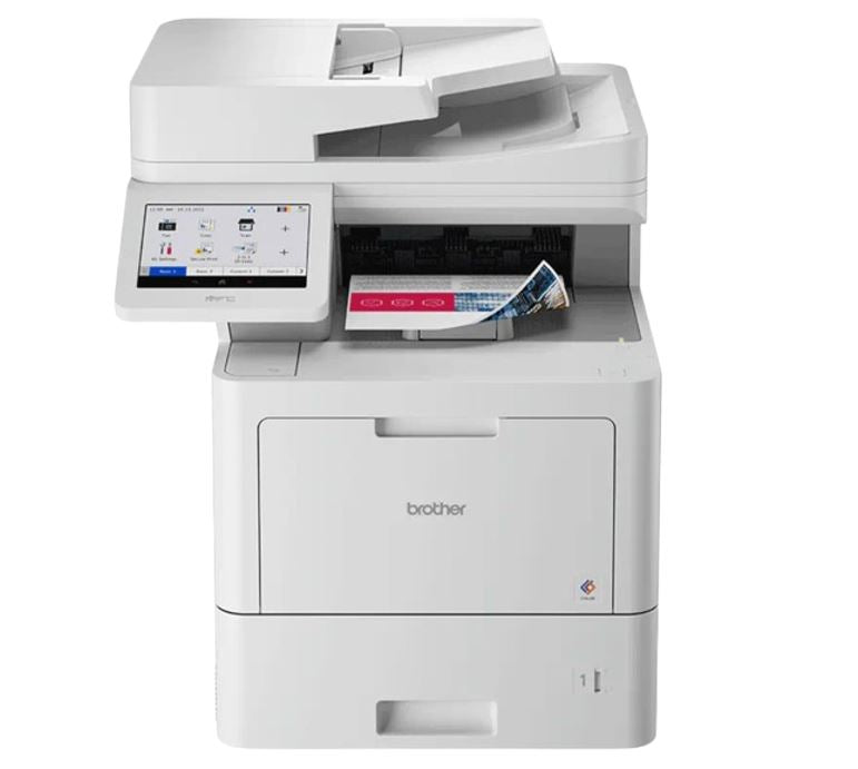 Brother MFC-L9630CDN Colour Laser Multi-Function Printer. Up to 600 x 600 dpi, 2,400 dpi class (2400 x 600) quality, 520 sheets of 80 gsm plain paper - Image 1
