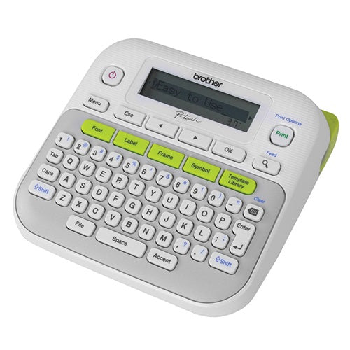 Brother PT-D210 GRAY/WHITE ACCENT GREEN DESKTOP LABELLER - 3.5-12MM TZE TAPE MODEL 3 years Warranty - Image 2