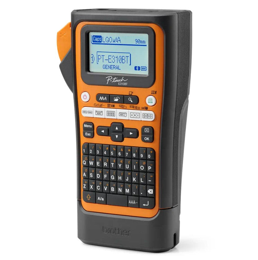 Brother PT-E310BTVP Industrial Handheld Label Printer  - 3 Year Warranty, included Carry case, Rechargeable Li-Ion battery,1xTZE-FX241 and USB-A Cable - Image 2