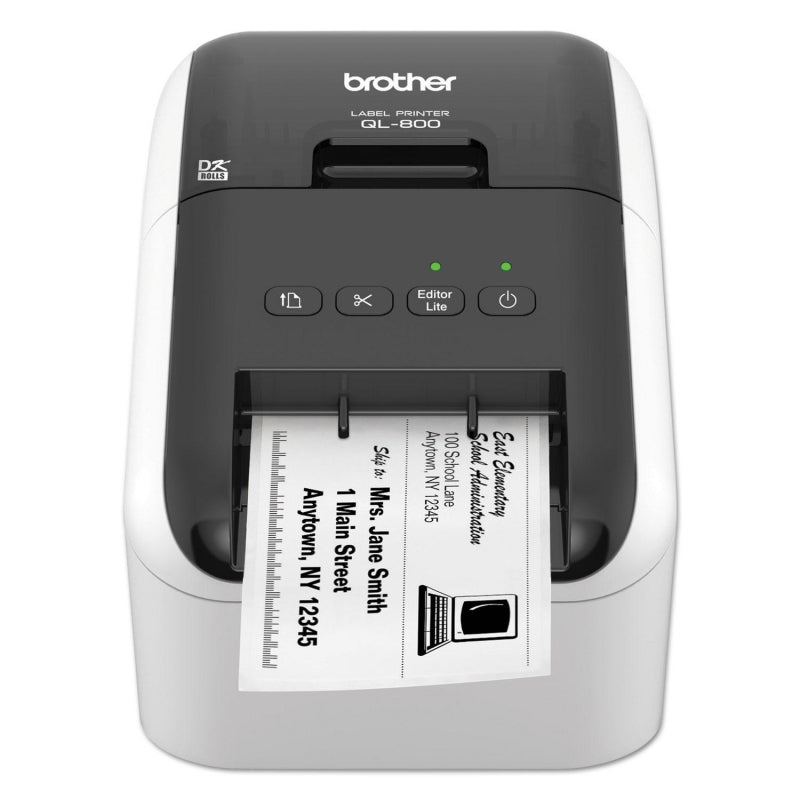 Brother QL-800 HIGH SPEED PROFESSIONAL PC/MAC LABEL PRINTER / UP TO 62MM WITH BLACK/RED PRINTING (*DK-22251 required) - Image 3
