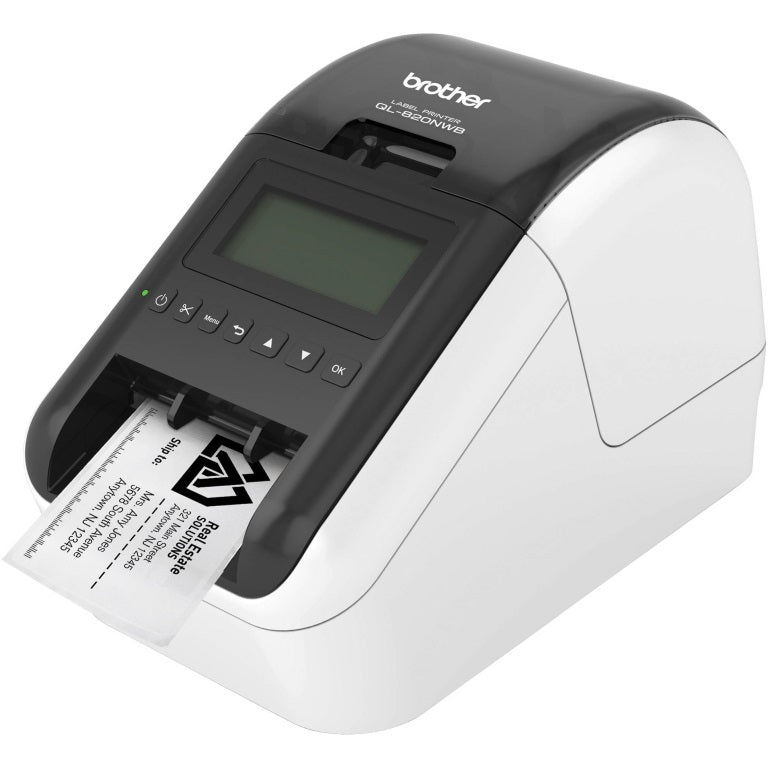 Brother QL-820NWB WIRELESS (WiFi & BT) /NETWORKABLE HIGH SPEED LABEL PRINTER / UP TO 62MM  WITH BLACK/RED PRINTING (*DK-22251 required) - Image 1