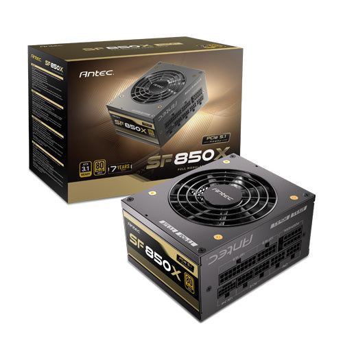 Antec SFX 850w 80+ Gold, Fully-Modular, ATX 3.1, PCI-E 5.1, 92mm Silent Fan, Japanese Caps, Zero RPM, Compact Power Supply, PSU,7 Years Warranty 2024 - Image 5