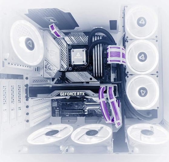 Antec PSU -  Sleeved Extension Cable Kit V2 - Purple / White. 24PIN ATX, 4+4 EPS, 8PIN PCI-E, 6PIN PCI-E, Compatible with Standard PSU (LS) - Image 4