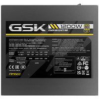 Antec GSK1200 AU, ATX 12V 3.1, 1200W, Full-Modular, 80 Plus Gold, 120mm FDB fan, 100–240V, OCP/OVP/UVP/SCP/OPP/OTP/SIP/NLO protection, 10yr wty - Image 4