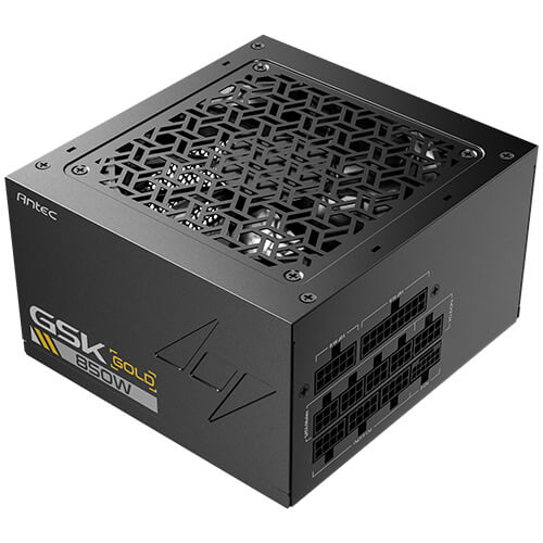 Antec GSK850 V2: ATX12V 3.1, 850W, Full-Modular, 80+ Gold, 120mm fan, 24-pin, 12V-2x6, 2×CPU, 4×PCI-E, 8×SATA, 4×Molex, 140×150×86mm, 10Y warranty - Image 2