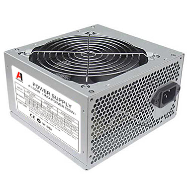Aywun 500W Retail 120mm FAN ATX PSU. 1x 6PIN PCI-E, 24PIN ATX. Easy to Install, 2 Years Peace of Mind Warranty - Image 1