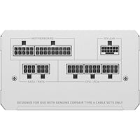 Corsair RMe Series™ RM850e - Fully Modular Low-Noise ATX Power Supply - White (AU), Cybenetics Gold, ATX12V 3.1, 2x PATA, 2x EPS, 6x SATA, 3x PCIe - Image 4