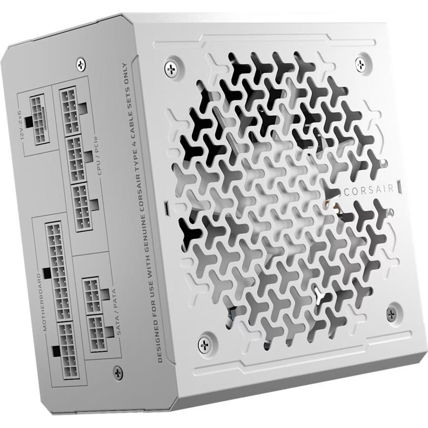 Corsair RMe Series™ RM850e - Fully Modular Low-Noise ATX Power Supply - White (AU), Cybenetics Gold, ATX12V 3.1, 2x PATA, 2x EPS, 6x SATA, 3x PCIe - Image 5