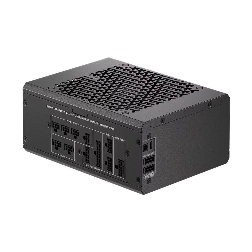 Corsair HX1200i SHIFT Fully Modular Platinum ATX Power Supply, ATX 3.1, 8x PATA, 2x EPS, 8x SATA, 4x PCIe, DSP, fully modular, 140mm FDB fan, 10yr WTY - Image 2