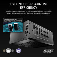 Corsair HX1500i SHIFT Fully Modular Platinum ATX Power Supply, ATX 3.1, 8x PATA, 2x EPS,12x SATA, 6x PCIe, DSP, fully modular, 140mm FDB fan, 10yr WTY - Image 4