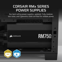 Corsair RMx Series RM750x Fully Modular Power Supply (AU): 750W, 80+ Gold, 4x PCIe, 8x SATA, 2x EPS, Zero RPM, ATX 3.1 - Image 4