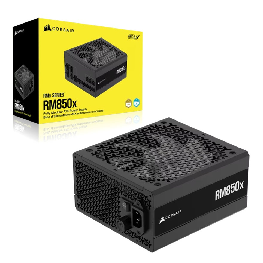 Corsair RMx Series RM850x Fully Modular Power Supply (AU): 850W, 80+ Gold, 3x PCIe, 8x SATA, 2x EPS, Zero RPM, ATX 3.1 - Image 5