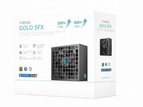 DeepCool PS850G 850W Gamer Storm SFX ,Full Japanese Electrolytic Capacitors, Cybenetics Platinum /PPLP Gold, Fluid Dynamic Bearing - Image 1