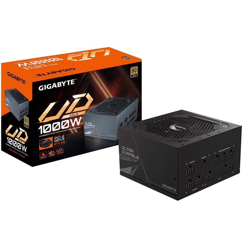 Gigabyte UD1000GM PG5 2.0 1000W ATX PSU Power Supply  80+ Gold >90% 120mm Fan Black Flat Cables Single +12V   >100K Hrs - Image 5
