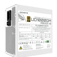 Gigabyte UD1000GM PG5 ICE 1000W ATX PSU Power Supply  80+ Gold >90% 120mm Fan Black Flat Cables Single +12V   >100K Hrs - Image 4