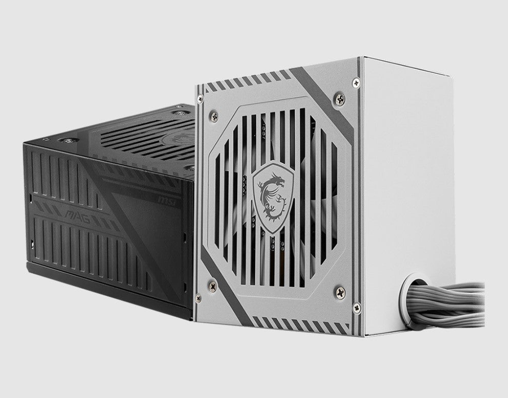 MSI MAG A650BNL WHITE 650W PSU, 80 PLUS Bronze, Active PFC, 120mm Hydro Bearing Fan, Non-Modular, 2x PCIe 6+2, 5x SATA, OCP/OVP/OPP/SCP, ATX, 2x EPS - Image 2