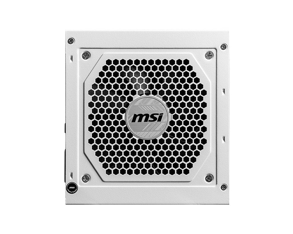 MSI MAG A850GL PCIE5 WHITE 850W Up to 90% (80 Plus Gold) ATX Power Supply Unit, PFC, 100~240 VAC, 850W, 47-63Hz, PCI-E, SATA, FDD - Image 3