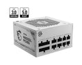 MSI MAG A850GL PCIE5 WHITE 850W Up to 90% (80 Plus Gold) ATX Power Supply Unit, PFC, 100~240 VAC, 850W, 47-63Hz, PCI-E, SATA, FDD - Image 1