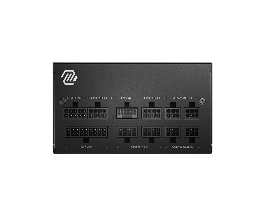 MSI MAG A850GL PCIE5 850W Up to 90% (80 Plus Gold) ATX Power Supply Unit, PFC, 100~240 VAC, 850W, 47-63Hz, PCI-E, SATA, FDD - Image 2