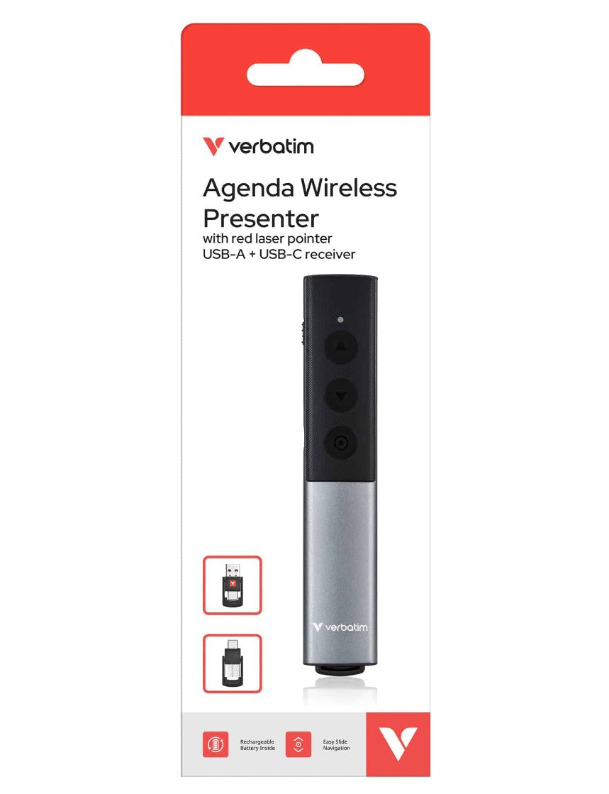 Verbatim Agenda Wireless Presenter with Red Laser Pointer - Image 2