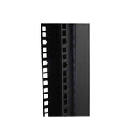 LDR Flat Packed 22U 2-Post Open Frame Rack, Black Metal Construction - Image 3