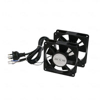 LDR 2 Way Fan Kit - 2x Fans - Black - For Installation in LDR Hinged & Single Section Racks - Image 1
