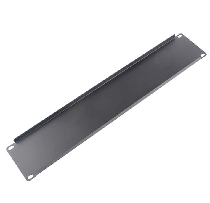 LDR 2U 19" Blanking Panel - Rack Mountable 19" - Black Metal Construction - Image 2
