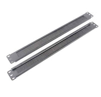 LDR 1U 19" Cable Management Brush Rail (Brush Panel) - Black Metal Construction - Image 1