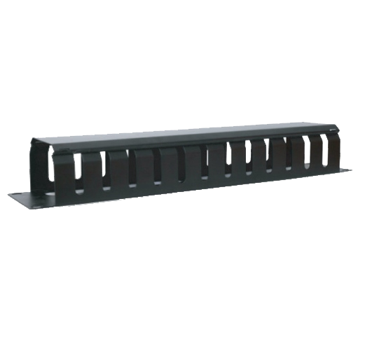 LDR 1U 19" Cable Management Rail 24 Slot Shallow (Plastic) - 1U - Image 1