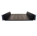 LDR Cantilever 2U 275mm Deep Shelf Recommended for 19" 450/550mm Deep Cabinet - Black Metal Contruction - Image 1