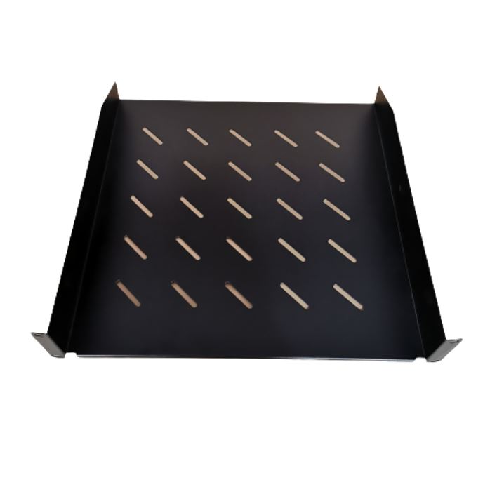 LDR Cantilever 2U 275mm Deep Shelf Recommended for 19" 450/550mm Deep Cabinet - Black Metal Contruction - Image 2