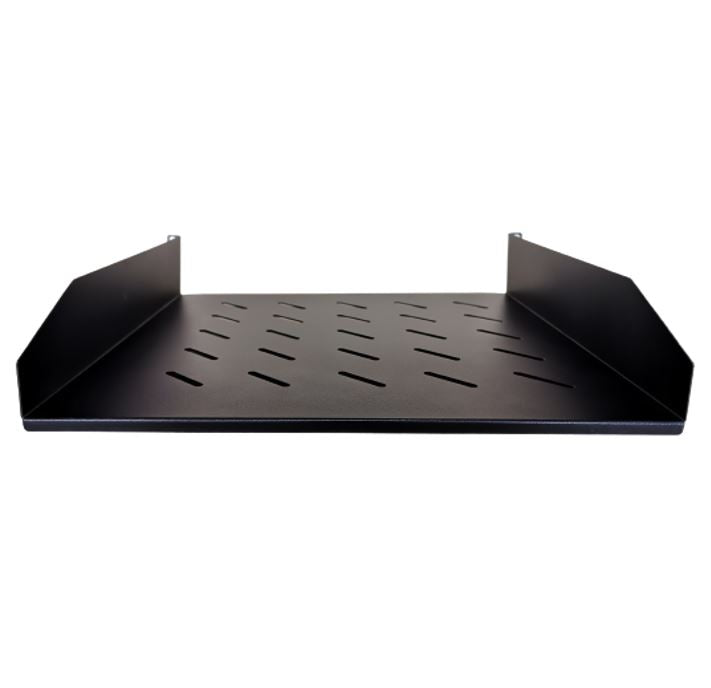 LDR Cantilever 2U 275mm Deep Shelf Recommended for 19" 450/550mm Deep Cabinet - Black Metal Contruction - Image 3