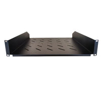 LDR Cantilever 2U 275mm Deep Shelf Recommended for 19" 450/550mm Deep Cabinet - Black Metal Contruction - Image 1